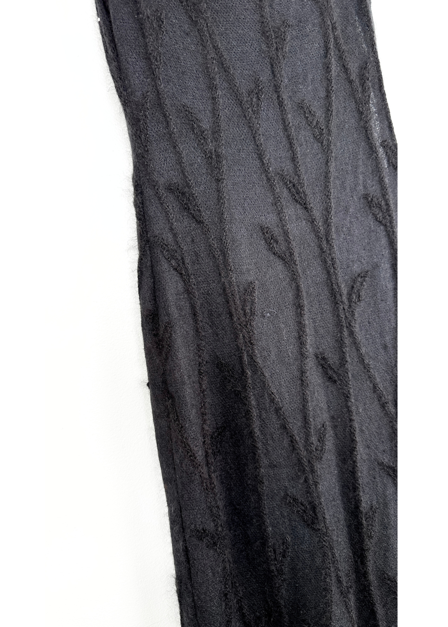 Francesca Caretti Black Mohair Maxi Dress (8)