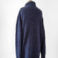 Malo Cashmere Navy Blue Men's Turtleneck Sweater (2X or 54)