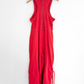Anthropologie Daily Practice Red Horizon Wide Leg Jumpsuit (M)