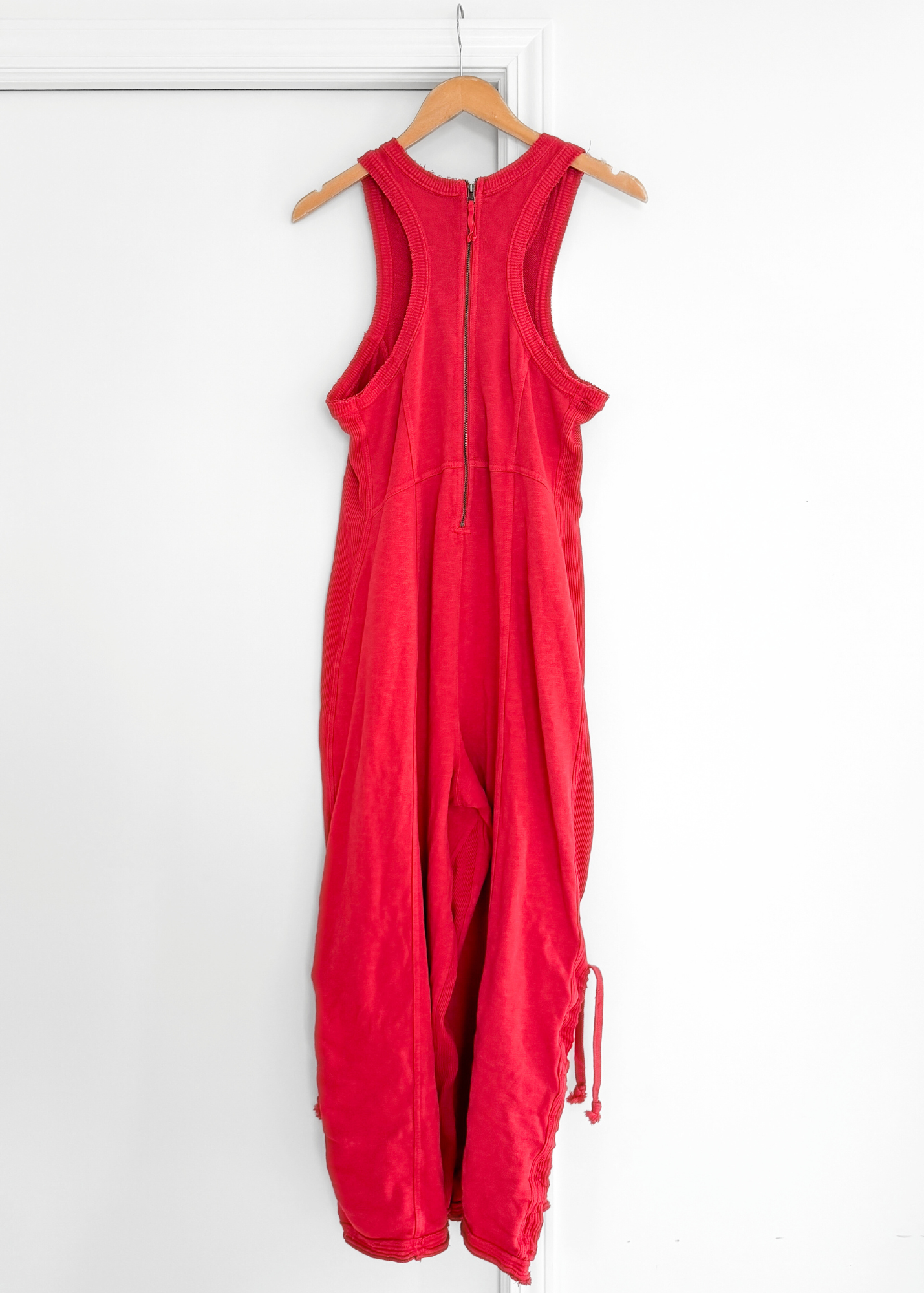 Anthropologie Daily Practice Red Horizon Wide Leg Jumpsuit (M)