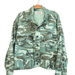 Anthropologie Amo Army Patch Green Camo Jacket (M)