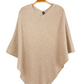 + Beryll Light Brown Mocha Cashmere Capelete Knit Sweater (one size)