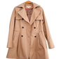 Via Spiga Khaki Brown Hooded Skirted Water Resistant Trench Coat (S)