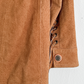 Brown Suede Leather Fringe Western Jacket (M)