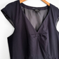 Marc by Marc Jacobs Navy Blue V-Neck Cap Sleeve Pleat A-Line Dress (12)