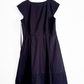 Marc by Marc Jacobs Navy Blue V-Neck Cap Sleeve Pleat A-Line Dress (12)