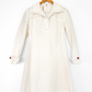 Vintage 70s Alfred Werber Ivory Wide Collar A-Line Dress (fits like M)