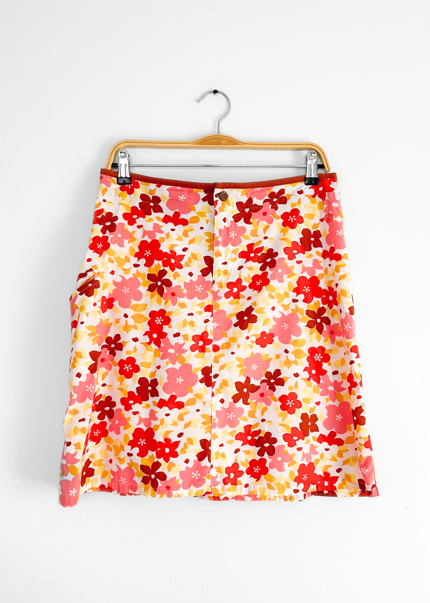 Vintage 00s Patagonia Water Girl Hawaiian Flower Print Skirt (8)