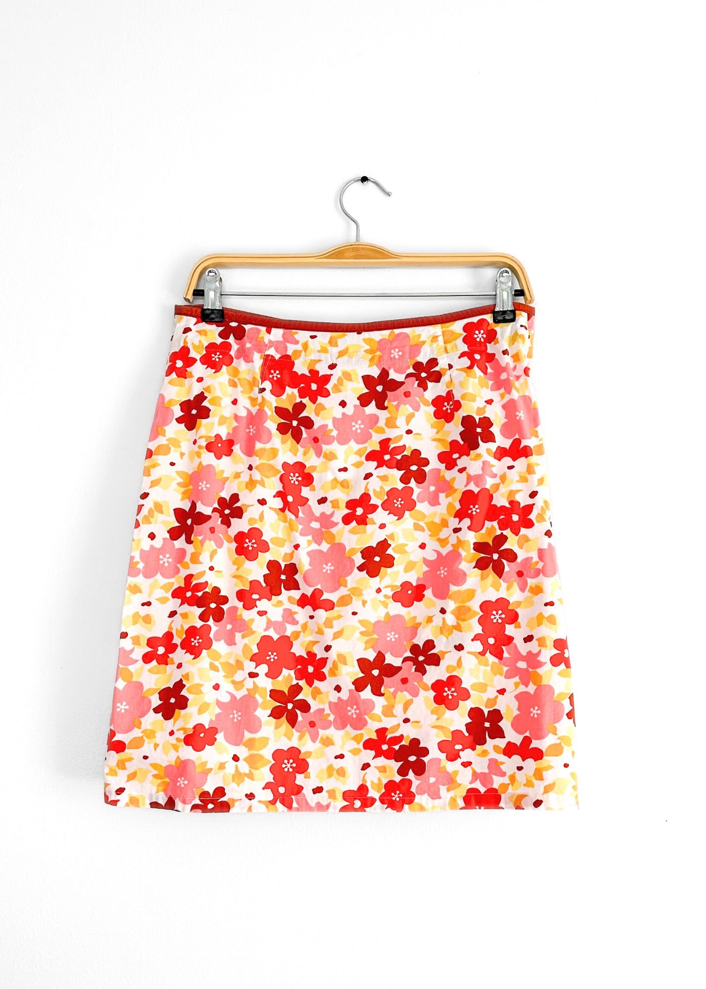 Vintage 00s Patagonia Water Girl Hawaiian Flower Print Skirt (8)