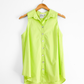 Finley Sleeveless Button Down Top in Limeade Bright Green (M)