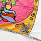 Vintage 60s Peter Max LOVE Pop Art Silk Scarf 26" x 26" made in Japan