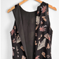 Vintage 90s Sea Side Print Black Maxi Dress (4/6)
