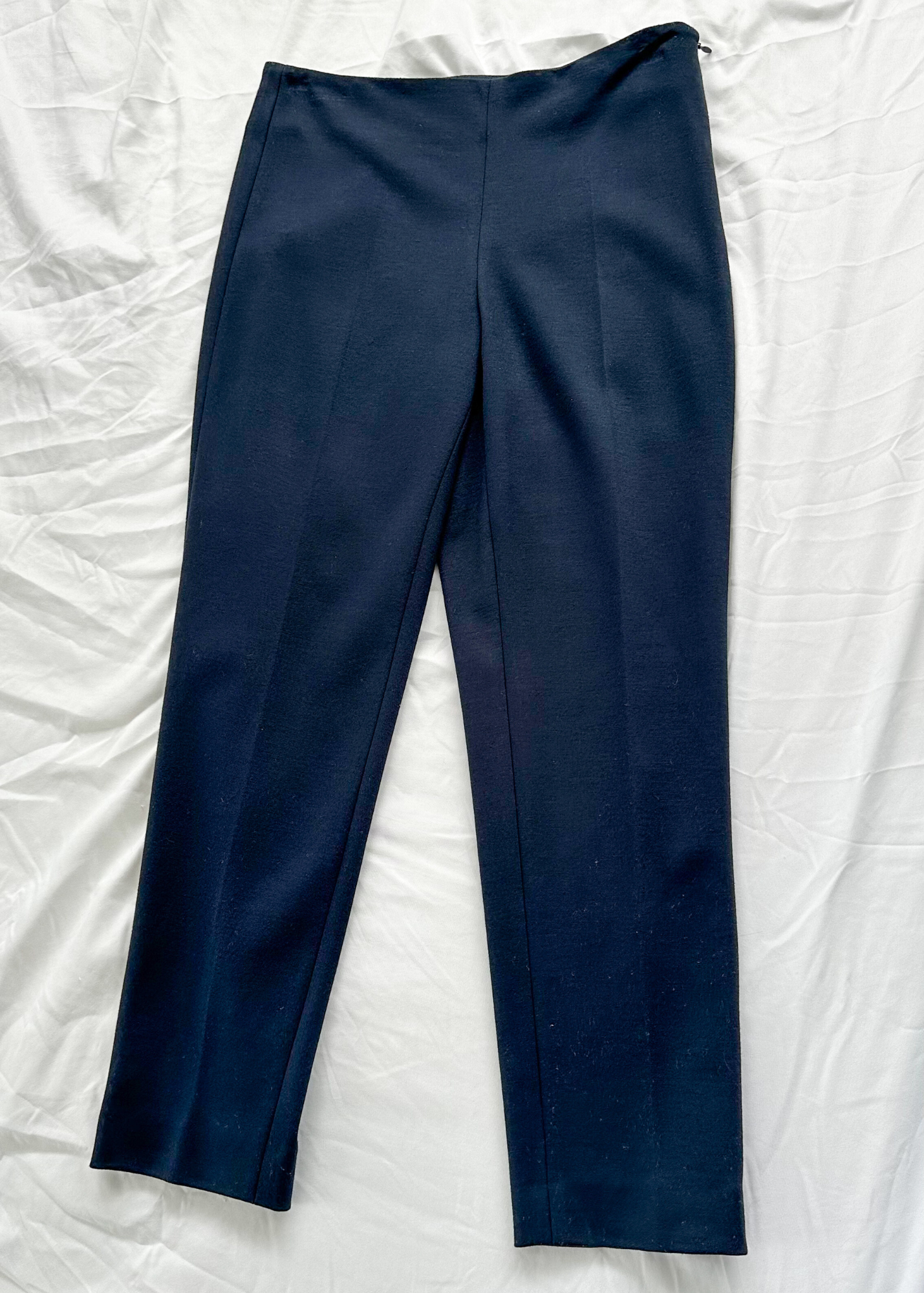 Blue Les Copains Navy Blue Tapered Ankle Pants (IT 38 or US 2/4)