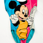 Vintage 90s Disney Mickey Mouse Blue Pink Exercise Leotard One Piece (M)