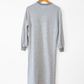 The Great. Light Heather Grey Sweatshirt Dress