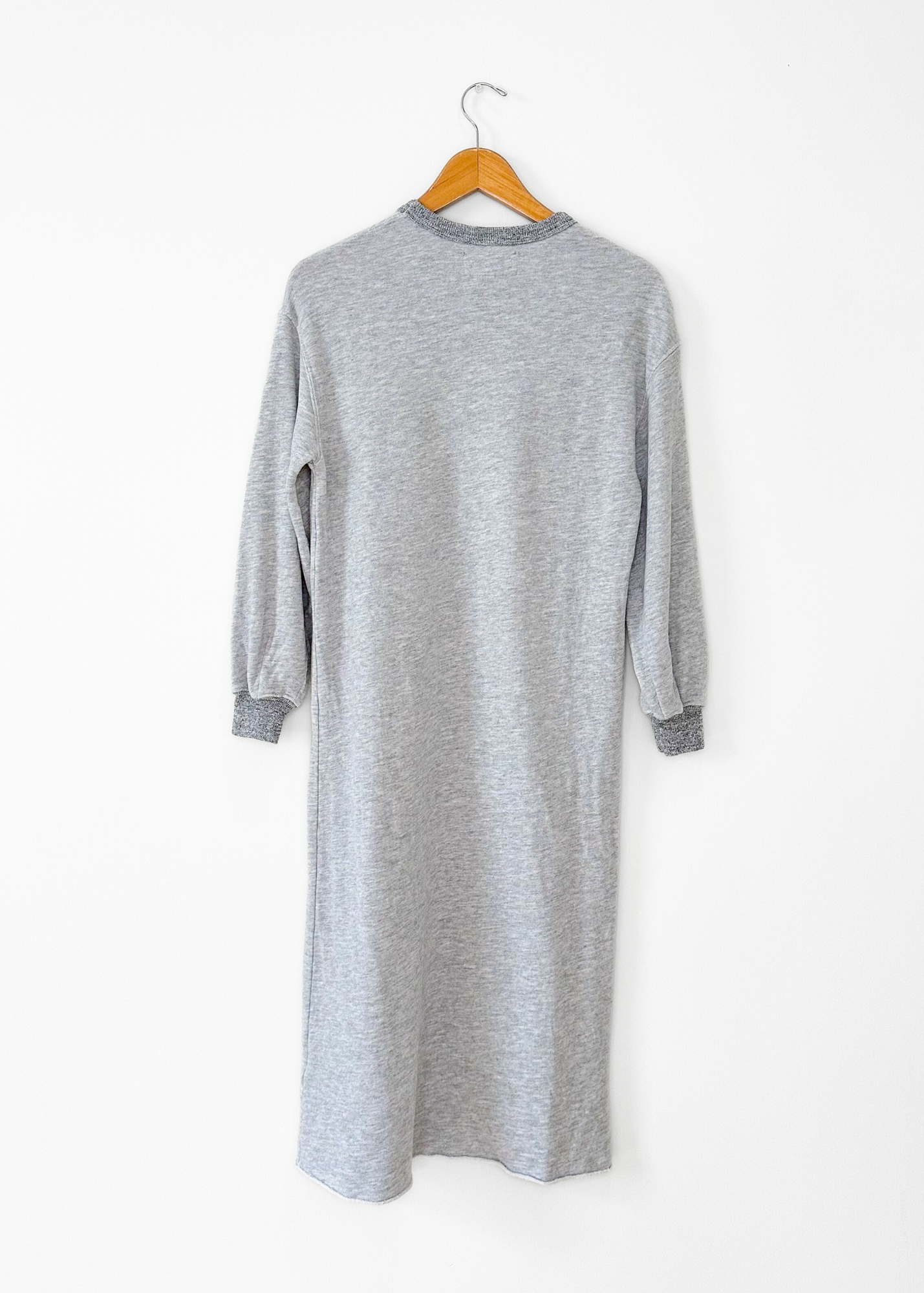 The Great. Light Heather Grey Sweatshirt Dress