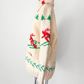Vintage 60s Hand Knit One Of A Kind Cowichan Cream Ski Theme Alpine Sweater