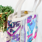 Emilio Pucci by Jana 1960s RARE Abstract Silk and Leather Top Handle Purse