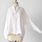 Eskandar White Linen Button Down Top (0 or S/M)