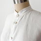 Eskandar White Linen Button Down Top (0 or S/M)