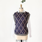 Vintage 70s Loomknits Navy Argyle Tie Sweater Vest