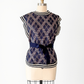 Vintage 70s Loomknits Navy Argyle Tie Sweater Vest