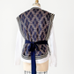 Vintage 70s Loomknits Navy Argyle Tie Sweater Vest