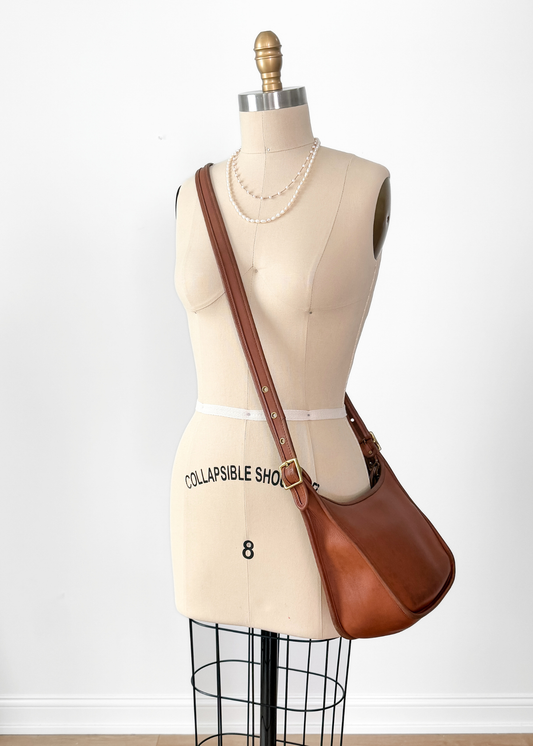 Vintage 90s Coach Janice Legacy British Tan Brown Leather Purse # 9950