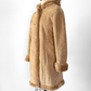 Vintage 90s Marvin Richards Brown Leather Suede & Faux Fur Winter Coat (M)