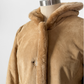 Vintage 90s Marvin Richards Brown Leather Suede & Faux Fur Winter Coat (M)