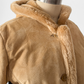 Vintage 90s Marvin Richards Brown Leather Suede & Faux Fur Winter Coat (M)