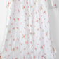 Vintage 90s Laura Ashley White & Rose Floral Print Feminine French Country Nightgown Dress (M)