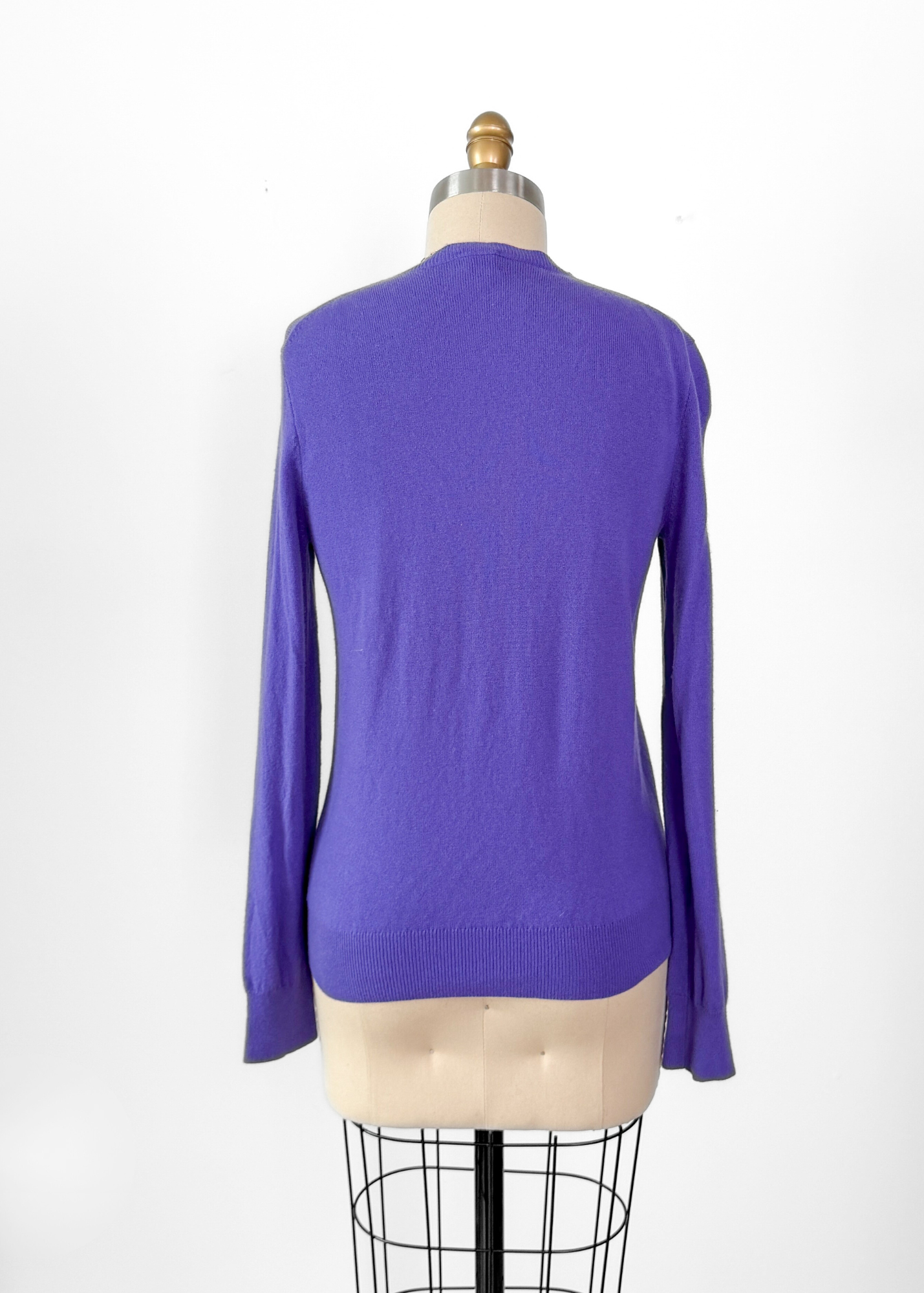 TSE Classic Iris Purple Cashmere Cardigan (S)