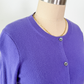 TSE Classic Iris Purple Cashmere Cardigan (S)