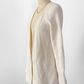 Peruvian Link Cream Alpaca Knit Open Front Cardigan