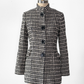 Vintage Liz Logie Black and Cream Wool Tweed Jacket (8)