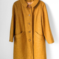 Vintage 60s Pendleton Heathered Golden Mustard Yellow Sculptural Wool Coat (M)