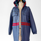 Vintage 90s J.G Hook Blue Red Plaid Rain Coat (S)