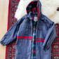 Vintage 90s J.G Hook Blue Red Plaid Rain Coat (S)