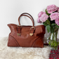 Vintage 00s Gucci Brown Leather Guccissima Signoria Large Tote Bag Shoulder Purse