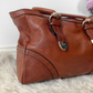 Vintage 00s Gucci Brown Leather Guccissima Signoria Large Tote Bag Shoulder Purse