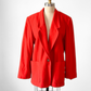 Vintage 90s American Eagle Wool Cashmere Blend Tomato Red Blazer Jacket (L)