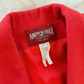Vintage 90s American Eagle Wool Cashmere Blend Tomato Red Blazer Jacket (L)