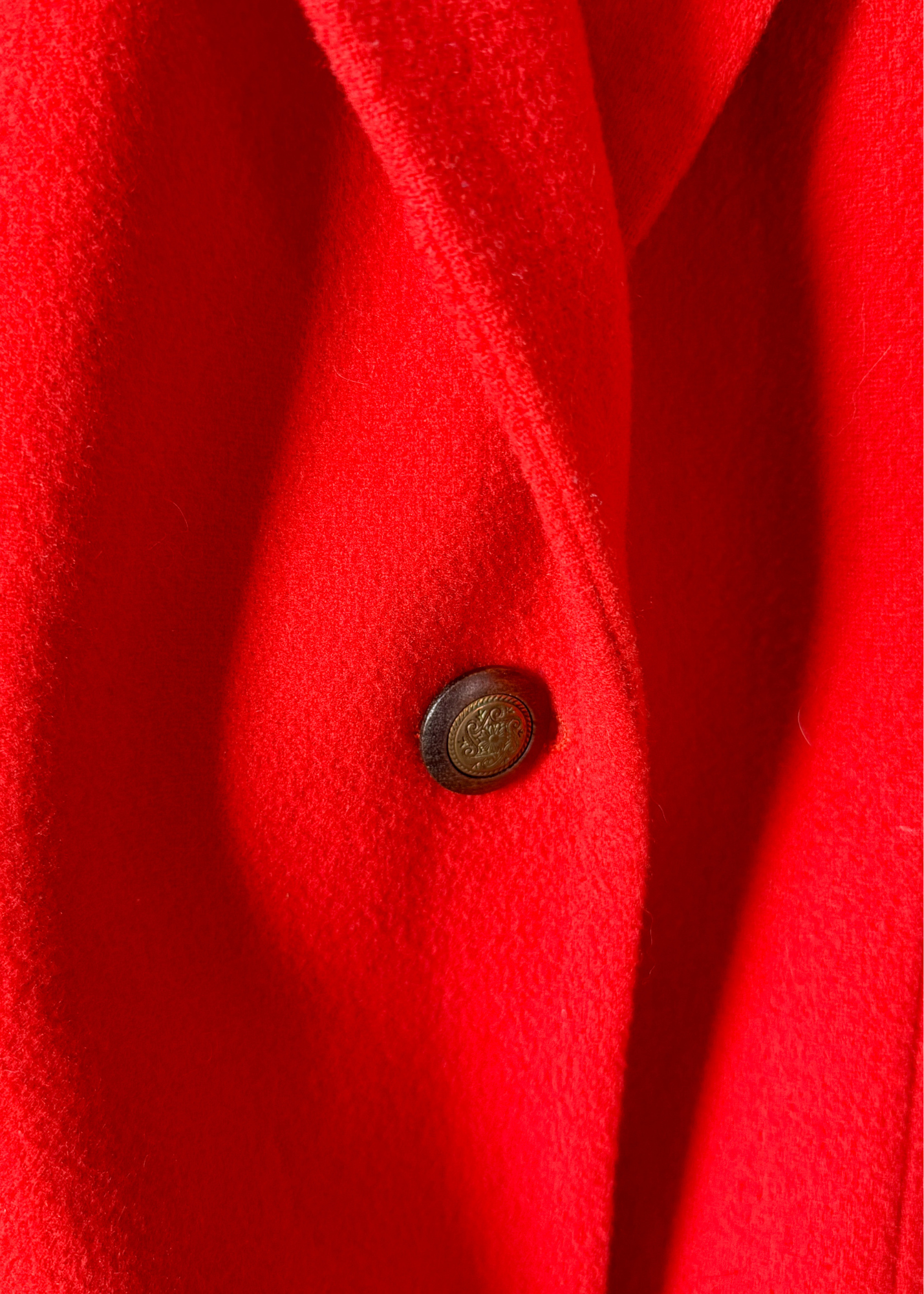 Vintage 90s American Eagle Wool Cashmere Blend Tomato Red Blazer Jacket (L)