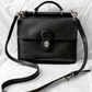 Vintage 2003 Coach Willis Bag #9927 Black Leather Crossbody Satchel Purse