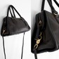 Vintage 1980s Coach Broadway Satchel Black Leather Doctor Bag | USA Made Crossbody Purse
