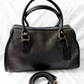 Vintage 1980s Coach Broadway Satchel Black Leather Doctor Bag | USA Made Crossbody Purse