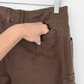 Max Mara Weekend FIT W11 Slim Fit Cargo Pants Olive Brown Cotton Womens (US 10)