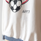 Vintage 80s Hungary National Football Soccer Sweatshirt Crewneck White Graphic Fleece