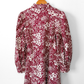 Hyacinth House Begonia Maroon Floral Zip Front Mini Dress (S)